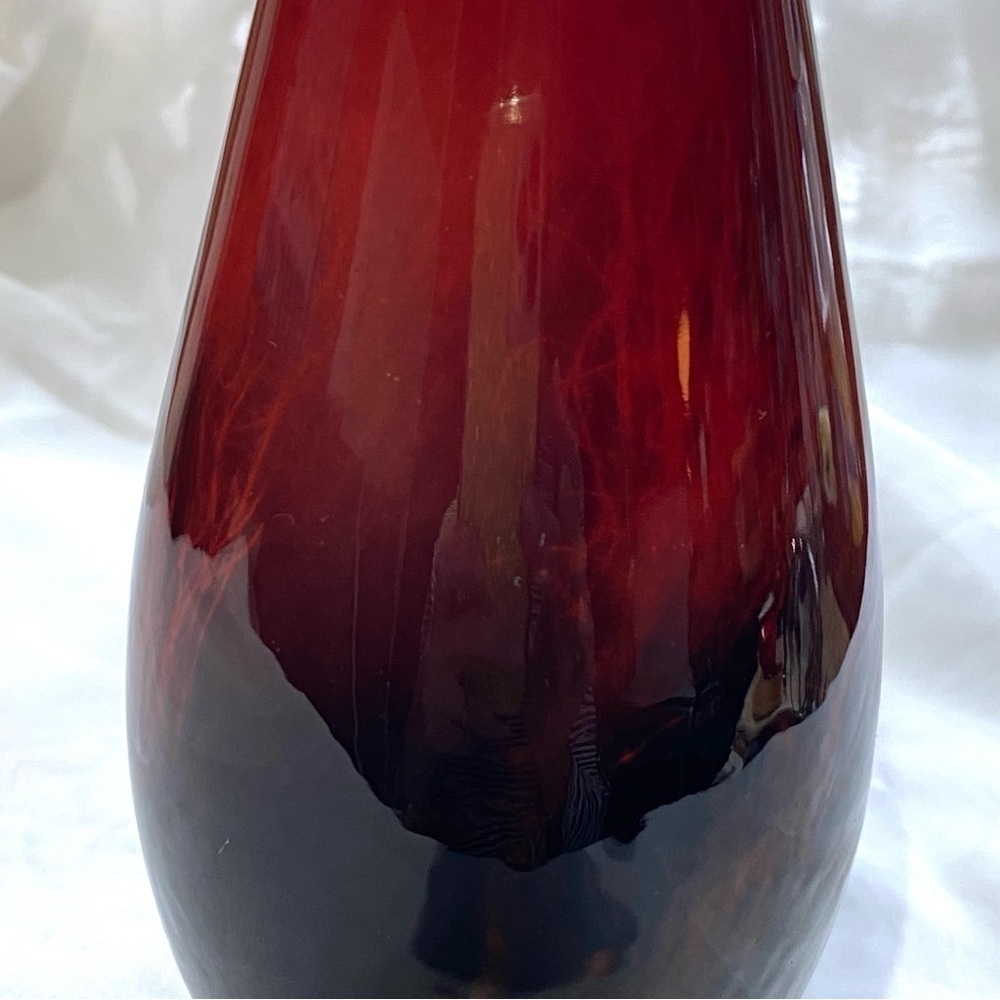 Vintage Circa 1930 Royal Doulton Flambe Veined Bud Vase 1613 - Picture 2 of 8